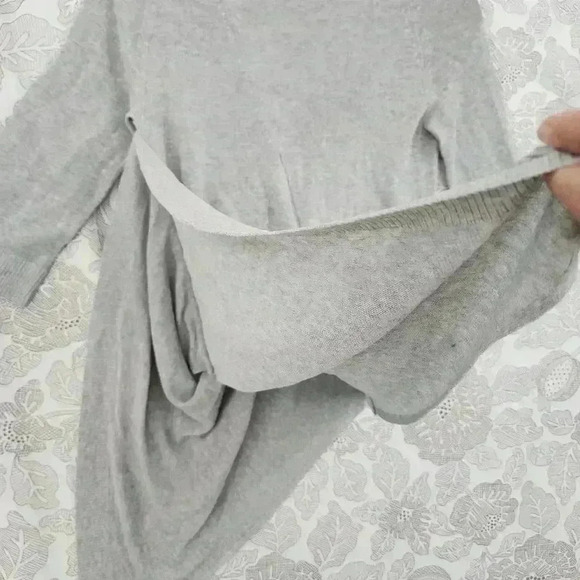 Theory Round neck Women's Knit Top Size P/ TP Asymmetrical - Picture 4 of 8